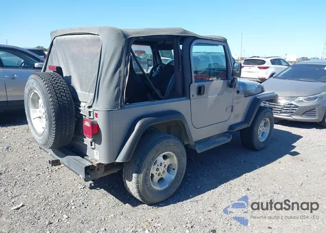 2000 Jeep Wrangler Sport from USA, damaged, VIN 1J4FA49S2YP757952